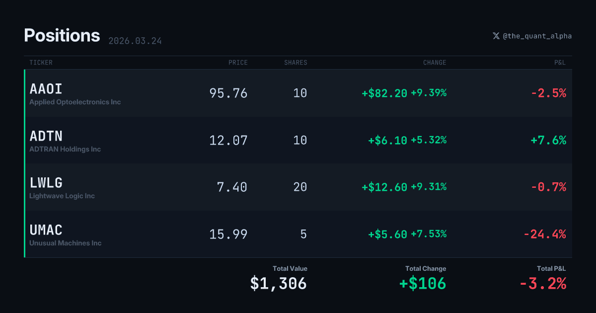 Example portfolio card preview
